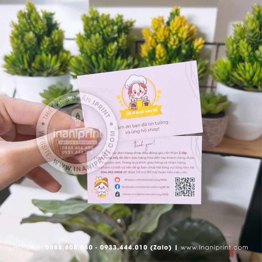 Mẫu Card cám ơn Tiệm Đồ Ăn Vặt Trung 96, Thiệp cám ơn Tiệm Đồ Ăn Vặt Trung 96, Danh Thiếp cám ơn Tiệm Đồ Ăn Vặt Trung 96 đẹp giá rẻ