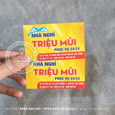 Mẫu Card Visit Nhà Nghỉ Triệu Mùi, Name Card Nhà Nghỉ Triệu Mùi, Danh Thiếp Nhà Nghỉ Triệu Mùi đẹp giá rẻ