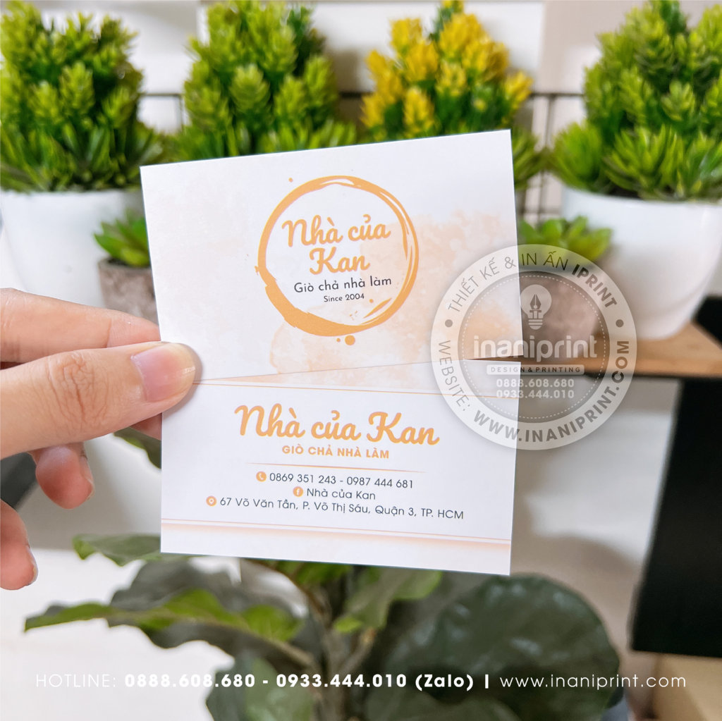 Mẫu Card Visit Shop Nhà Của Kan, Name Card Shop Nhà Của Kan, Danh Thiếp Shop Nhà Của Kan đẹp giá rẻ