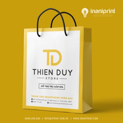 Mẫu Túi Giấy Đựng Điện Thoại, Túi Giấy Mobile Shop, Túi Xách Giấy Mobile Shop, Túi Giấy Quảng Cáo Mobile Shop Đẹp Giá Rẻ
