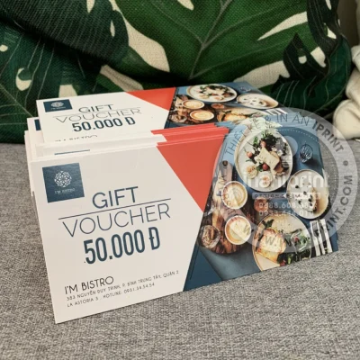 Mẫu Thẻ Giảm Giá Quán Ăn, Phiếu Giảm Giá Quán Ăn, Voucher Giảm Giá Quán Ăn Đẹp Giá Rẻ