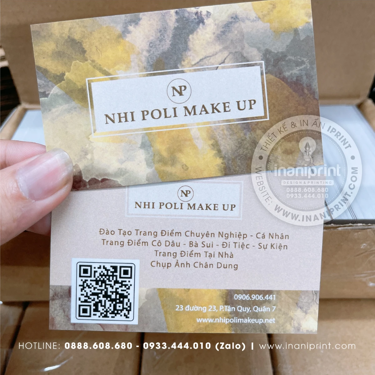 Mẫu Card Visit Make Up Đám Cưới, Name Card Make Up Đám Cưới, Danh Thiếp Make Up Đám Cưới đẹp giá rẻ