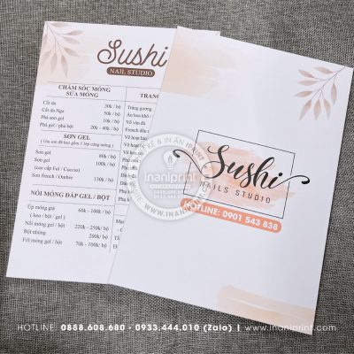 Mẫu Menu Spa, Bảng Giá Spa, Thực Đơn Đẹp Giá Rẻ