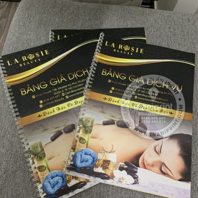 Mẫu Menu Bồi Tiệm Spa, Bảng Giá Bồi Tiệm Spa, Thực Đơn Bồi Tiệm Spa Đẹp Giá Rẻ