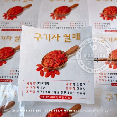 Mẫu Tem Shop Kỷ Tử, Tem Nhãn Shop Kỷ Tử, Decal Dán Shop Kỷ Tử, Tem Dán Shop Kỷ Tử Đẹp Giá rẻ