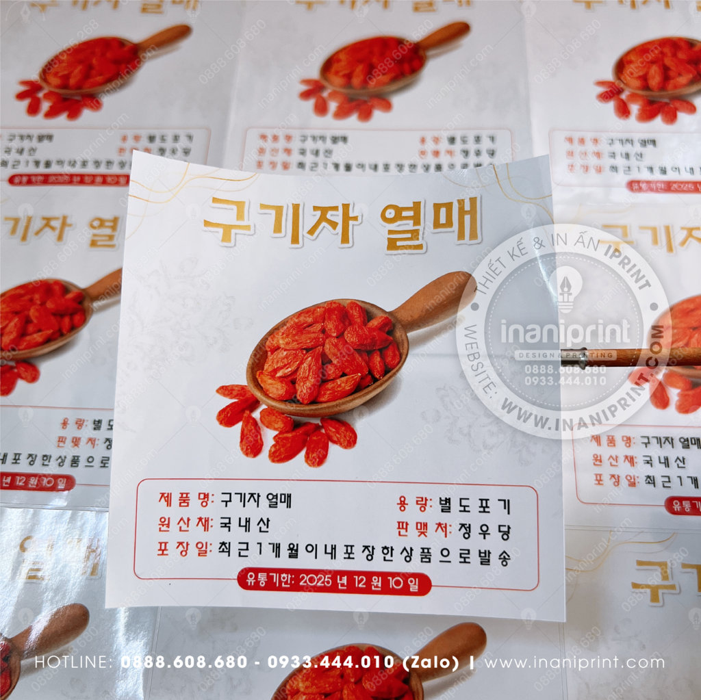 Mẫu Tem Shop Kỷ Tử, Tem Nhãn Shop Kỷ Tử, Decal Dán Shop Kỷ Tử, Tem Dán Shop Kỷ Tử Đẹp Giá rẻ