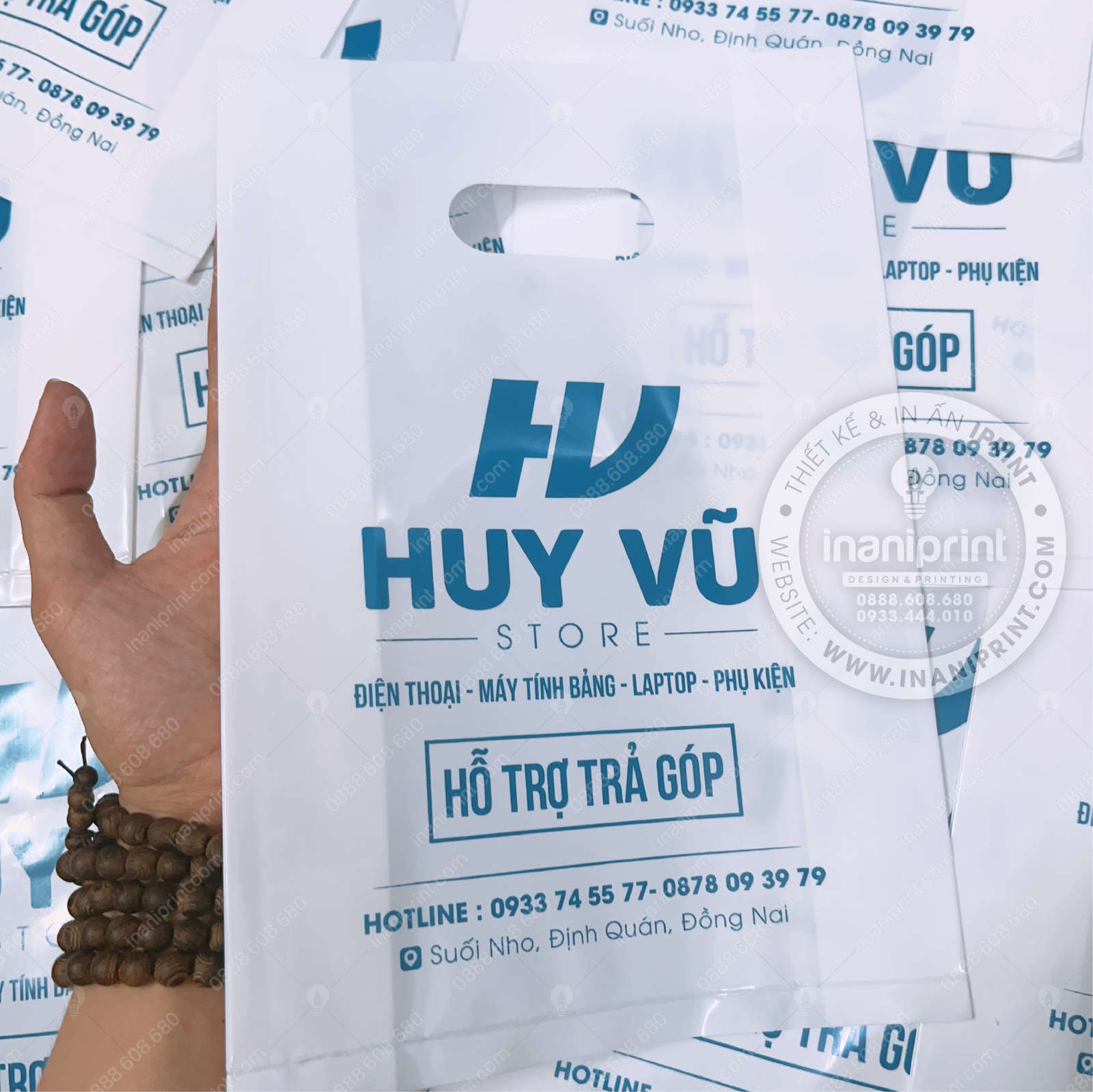 Mẫu Túi Nilon Shop Mobile, Bao Nhựa Shop Mobile, Túi Nhựa Shop Mobile, Bao Nilon Shop Mobile Đẹp Giá rẻ - Ảnh 2