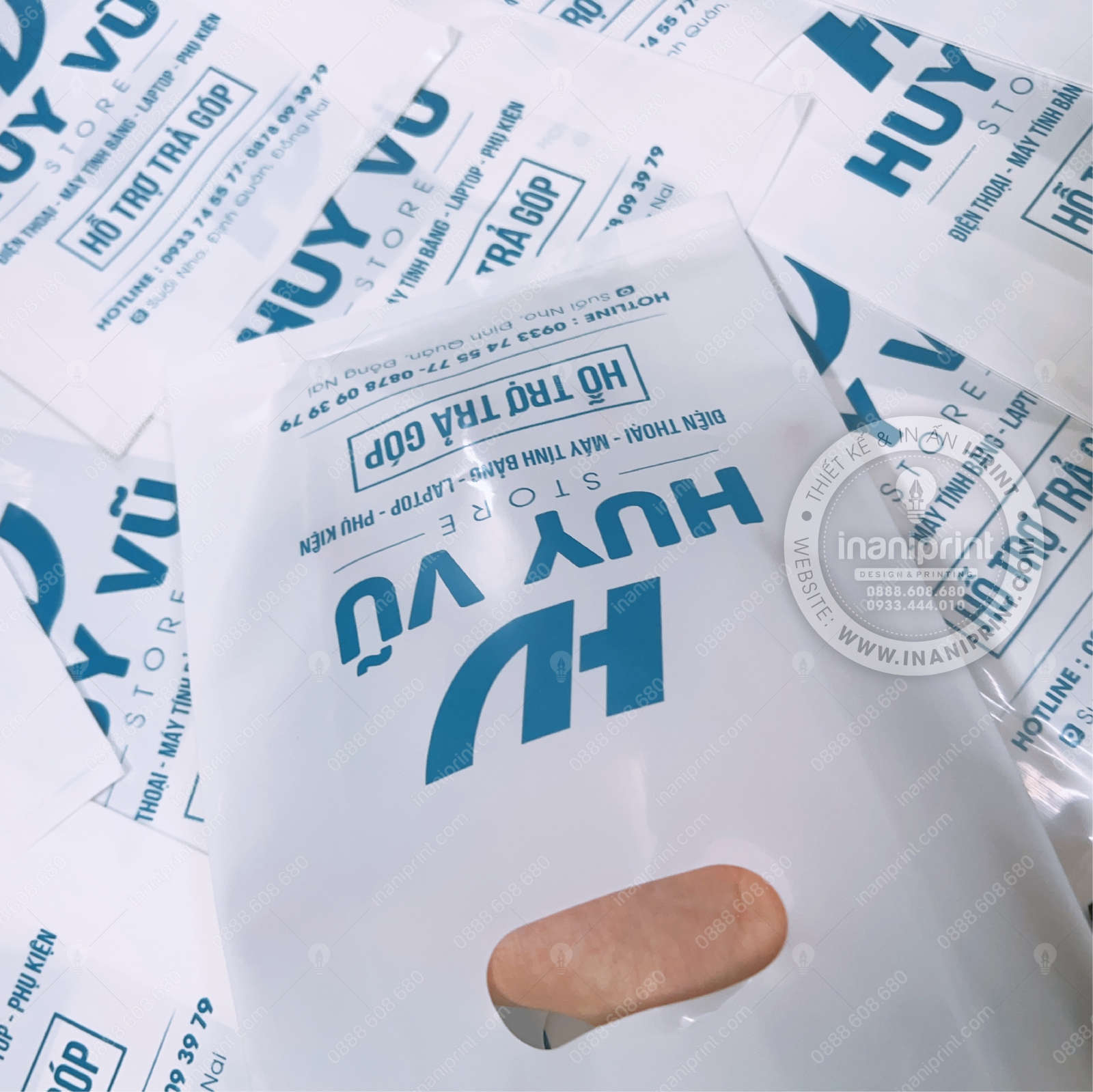 Mẫu Túi Nilon Shop Mobile, Bao Nhựa Shop Mobile, Túi Nhựa Shop Mobile, Bao Nilon Shop Mobile Đẹp Giá rẻ - Ảnh 3