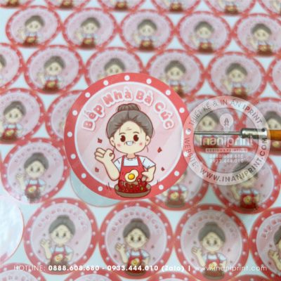 Mẫu Tem Quán Ăn, Tem Nhãn Quán Ăn, Decal Dán Quán Ăn, Tem Dán Quán Ăn Đẹp Giá rẻ