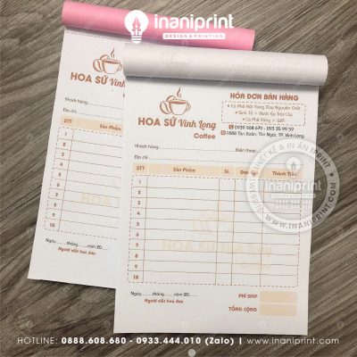 Mẫu Hóa Đơn Đẹp, Mẫu Hóa Đơn Dễ Thương, Mẫu Hóa Đơn Nhiều Màu Cute Dành Cho Shop Bán Hàng