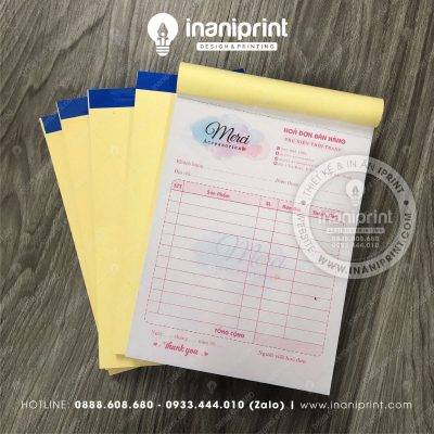 Mẫu Hóa Đơn Đẹp, Mẫu Hóa Đơn Dễ Thương, Mẫu Hóa Đơn Nhiều Màu Cute Dành Cho Shop Bán Hàng
