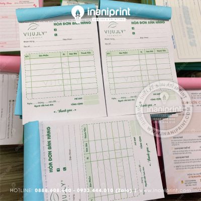 Mẫu Hóa Đơn Đẹp, Mẫu Hóa Đơn Dễ Thương, Mẫu Hóa Đơn Nhiều Màu Cute Dành Cho Shop Bán Hàng