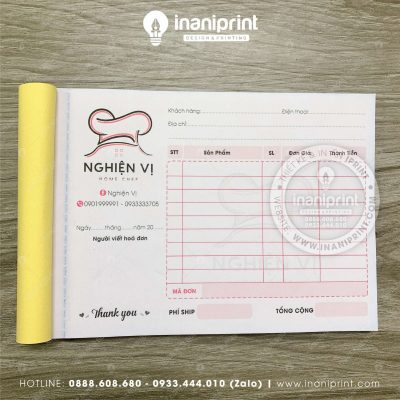 Mẫu Hóa Đơn Đẹp, Mẫu Hóa Đơn Dễ Thương, Mẫu Hóa Đơn Nhiều Màu Cute Dành Cho Shop Bán Hàng