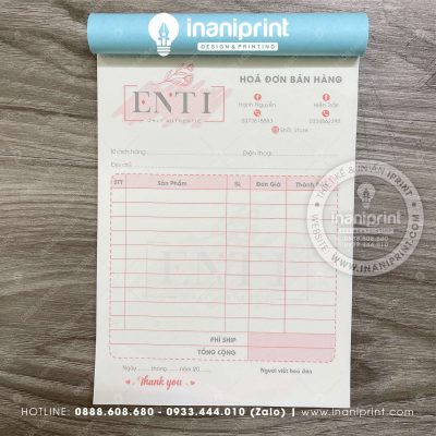 Mẫu Hóa Đơn Đẹp, Mẫu Hóa Đơn Dễ Thương, Mẫu Hóa Đơn Nhiều Màu Cute Dành Cho Shop Bán Hàng