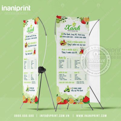 Mẫu Standee Quán Nước Đẹp, PP Quán Nước Dành Cho Công Ty, Show Room, Doanh Nghiệp Đẹp Giá Rẻ