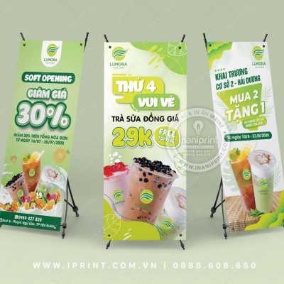 Mẫu Standee Quán Trà Sữa Đẹp, PP Quán Trà Sữa Dành Cho Công Ty, Show Room, Doanh Nghiệp Đẹp Giá Rẻ