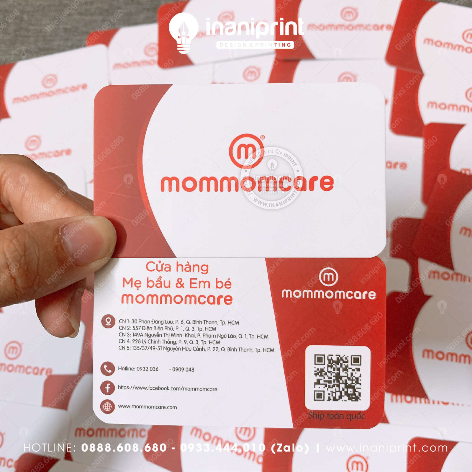 Mẫu Card Visit Shop Đồ Mẹ Và Bé, Name Card Shop Đồ Mẹ Và Bé, Danh Thiếp Shop Đồ Mẹ Và Bé Đẹp Giá Rẻ
