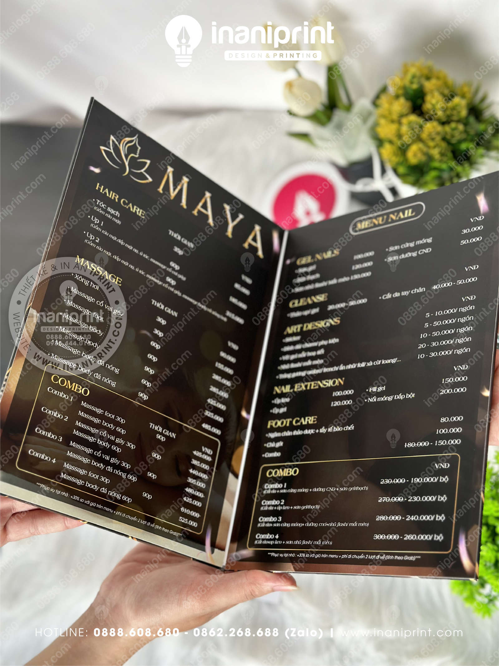 Mẫu Menu Bồi Spa, Bảng Giá Bồi Spa, Thực Đơn Bồi Spa Đẹp Giá Rẻ - Ảnh 5
