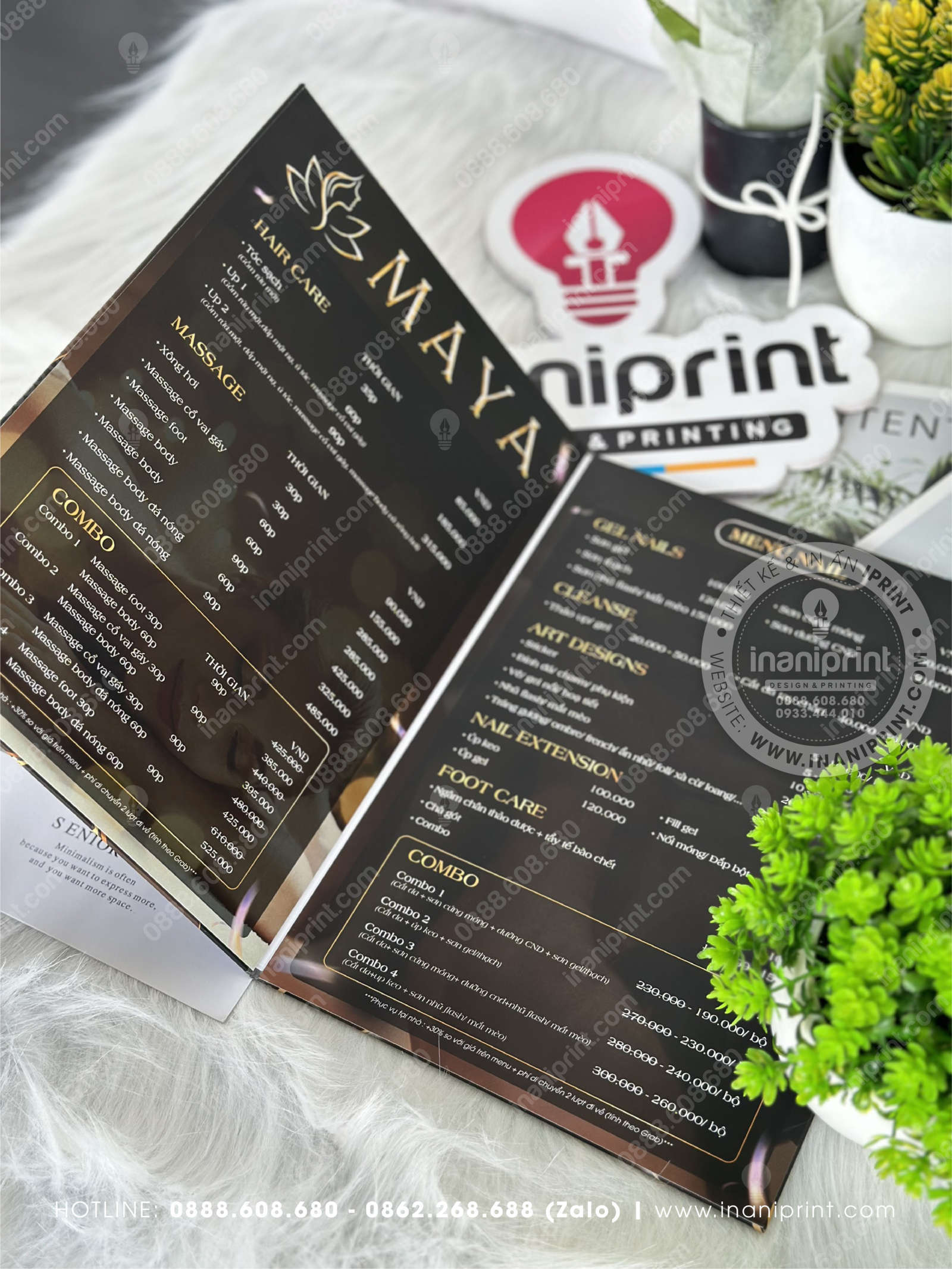 Mẫu Menu Bồi Spa, Bảng Giá Bồi Spa, Thực Đơn Bồi Spa Đẹp Giá Rẻ - Ảnh 2