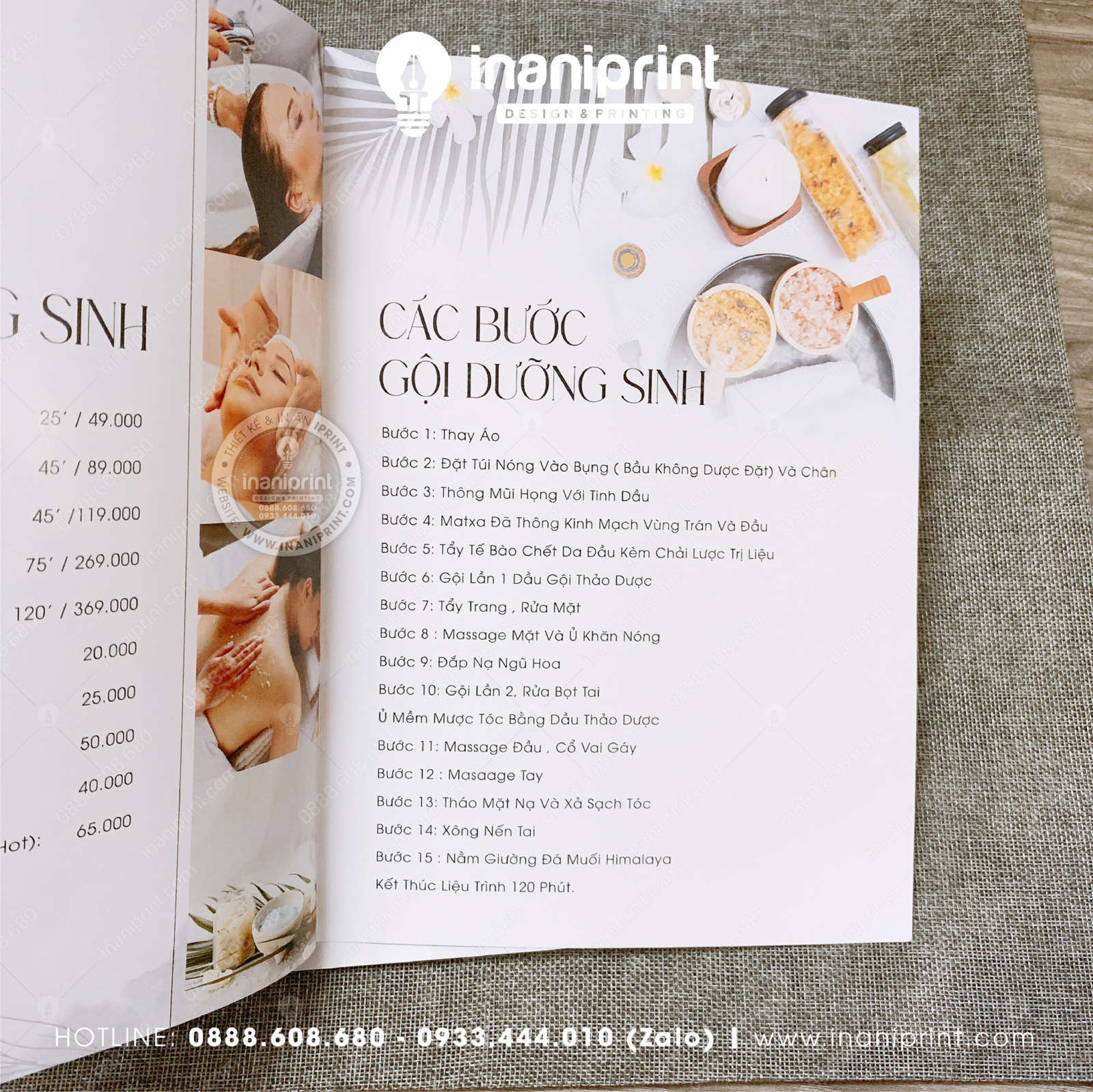 Mẫu Menu Đóng Cuốn Spa, Bảng Giá Đóng Cuốn Spa, Thực Đơn Đóng Cuốn Spa Đẹp Giá Rẻ - Image 6