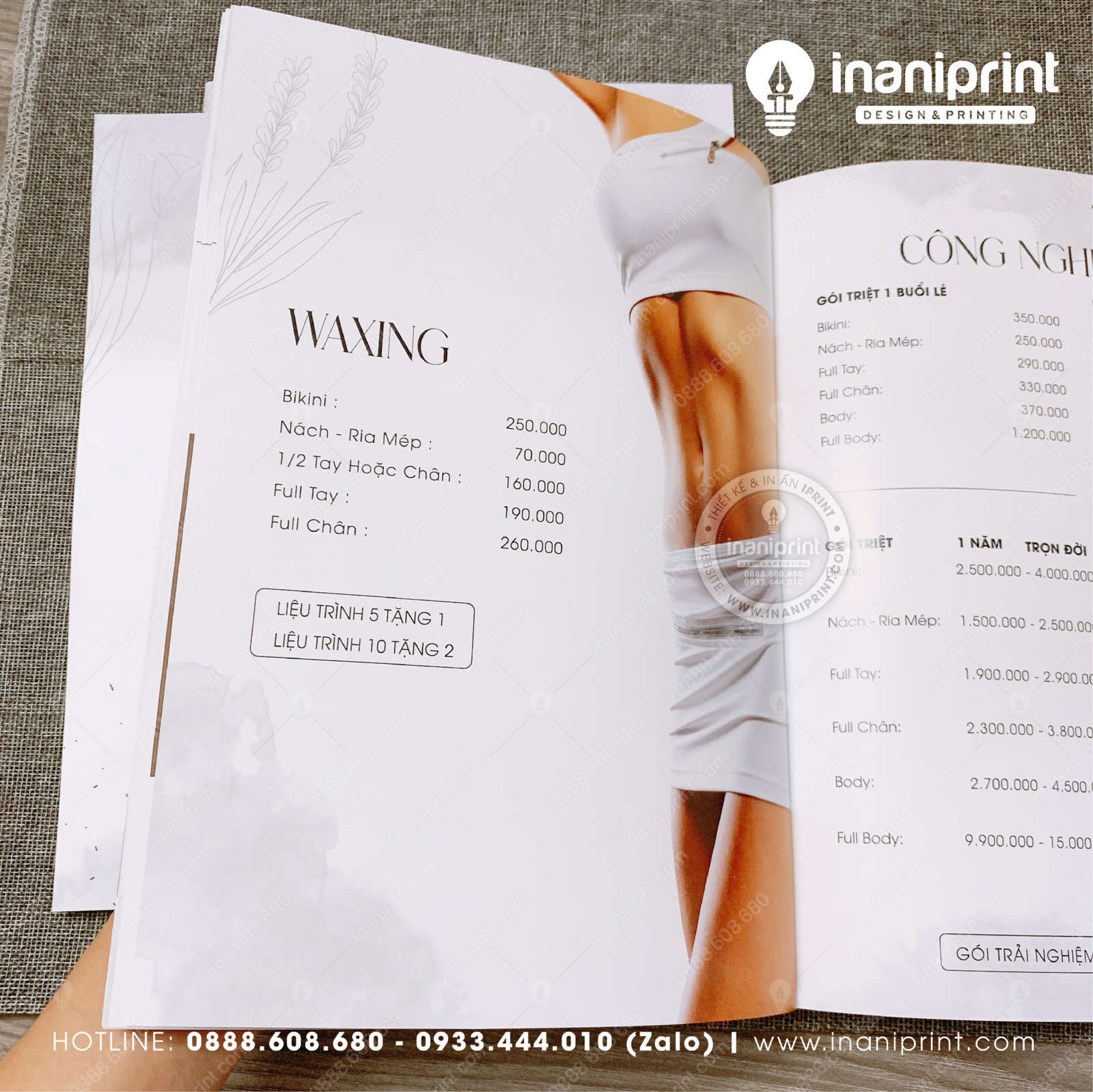 Mẫu Menu Đóng Cuốn Spa, Bảng Giá Đóng Cuốn Spa, Thực Đơn Đóng Cuốn Spa Đẹp Giá Rẻ - Image 5