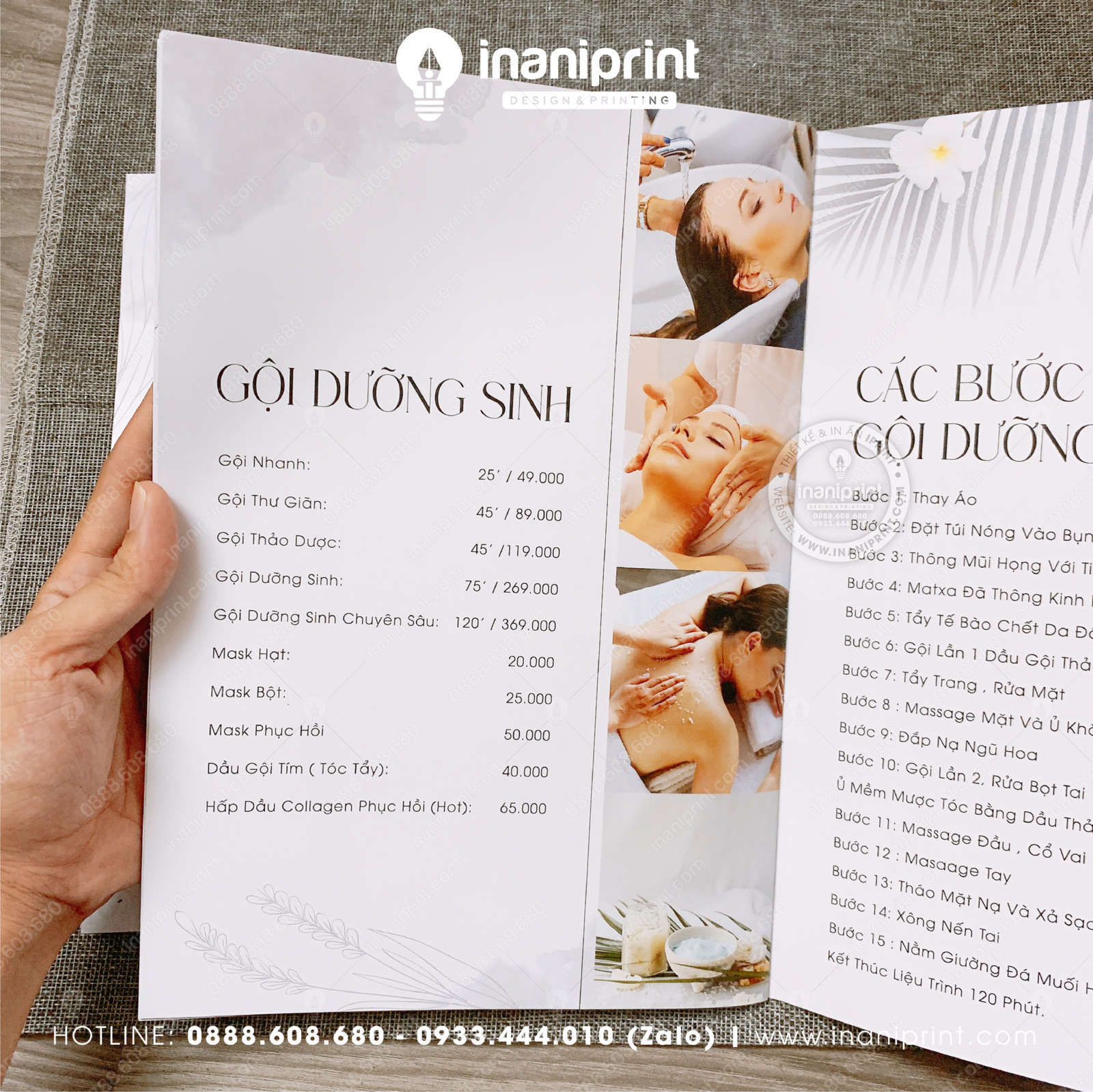 Mẫu Menu Đóng Cuốn Spa, Bảng Giá Đóng Cuốn Spa, Thực Đơn Đóng Cuốn Spa Đẹp Giá Rẻ - Image 4