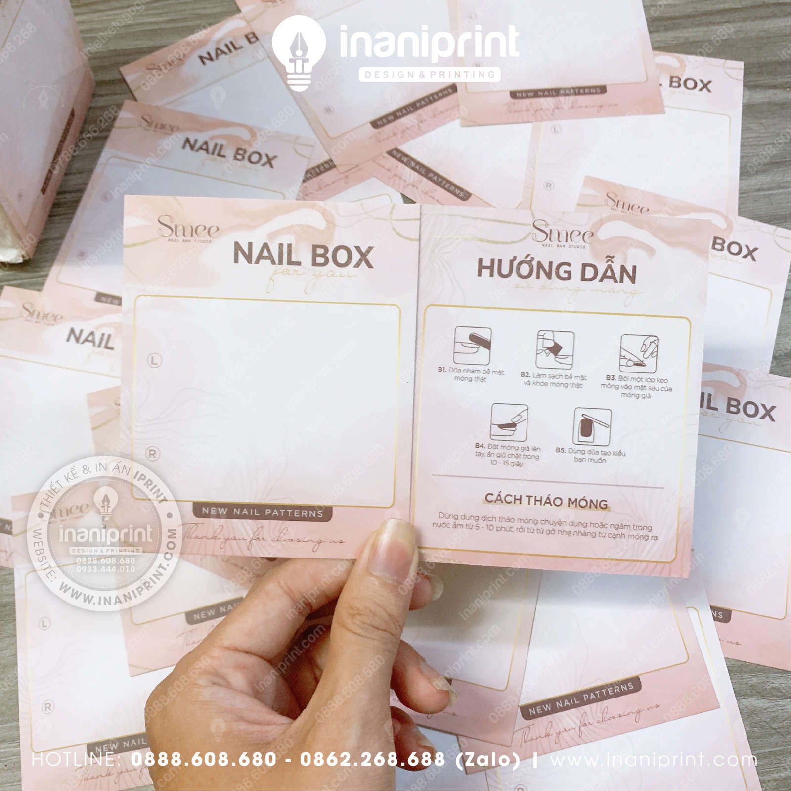 Mẫu Nails Box, Card Gắn Móng Tay Giả, Card Gắn Móng Tay Giả Đẹp Giá Rẻ