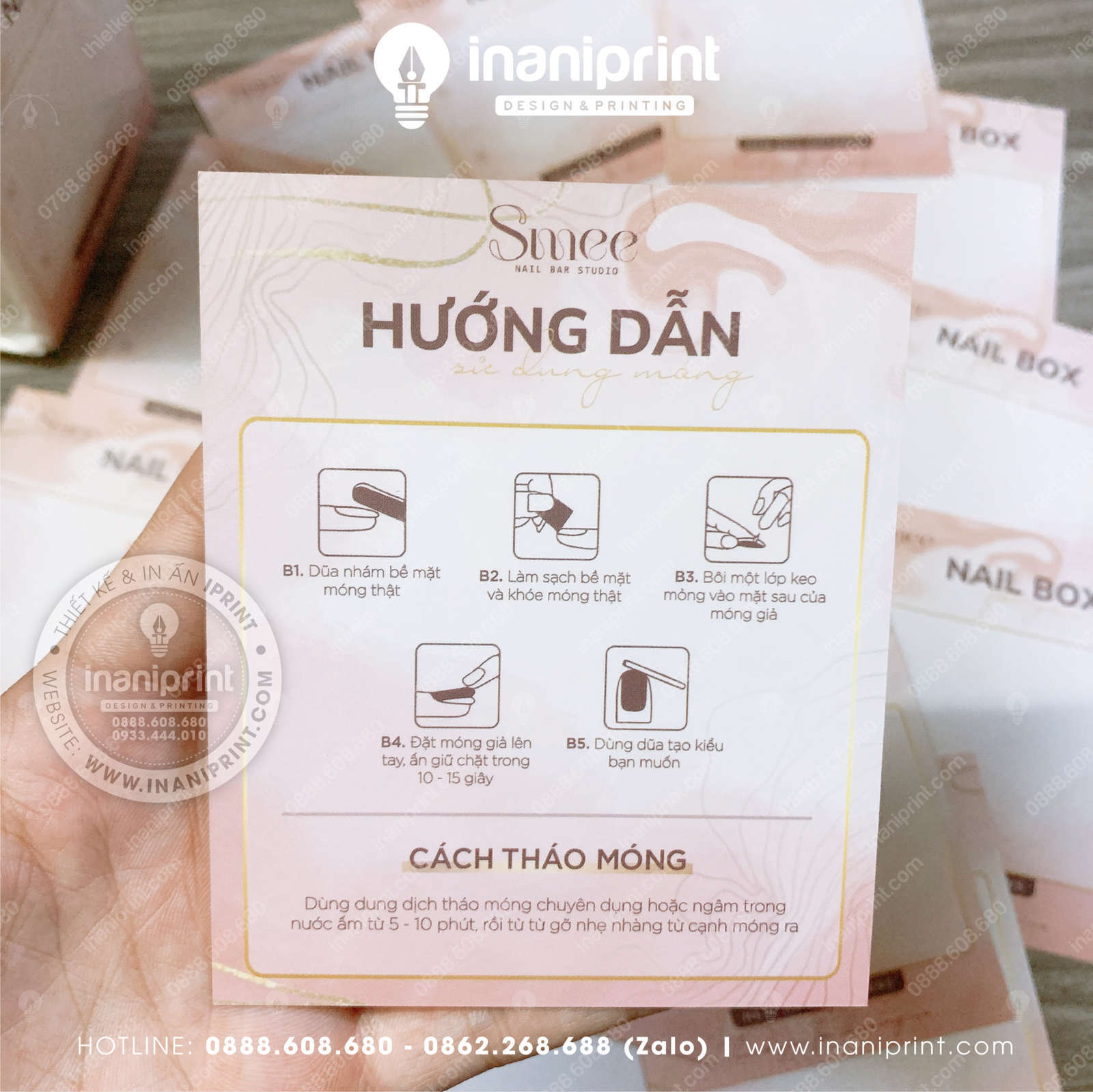Mẫu Nails Box, Card Gắn Móng Tay Giả, Card Gắn Móng Tay Giả Đẹp Giá Rẻ - Ảnh 4