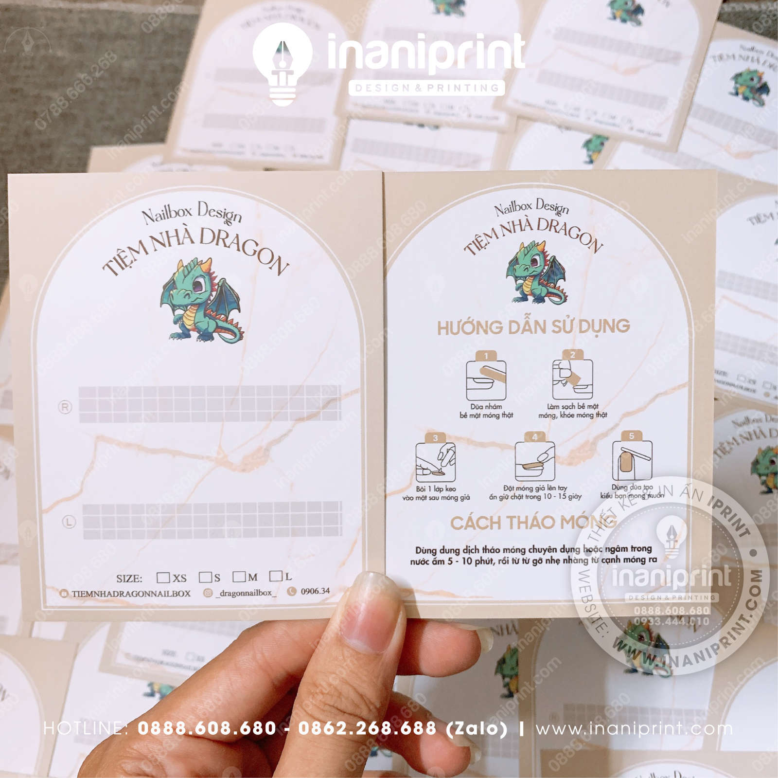 Mẫu Nails Box, Card Gắn Móng Tay Giả, Card Gắn Móng Tay Giả Đẹp Giá Rẻ