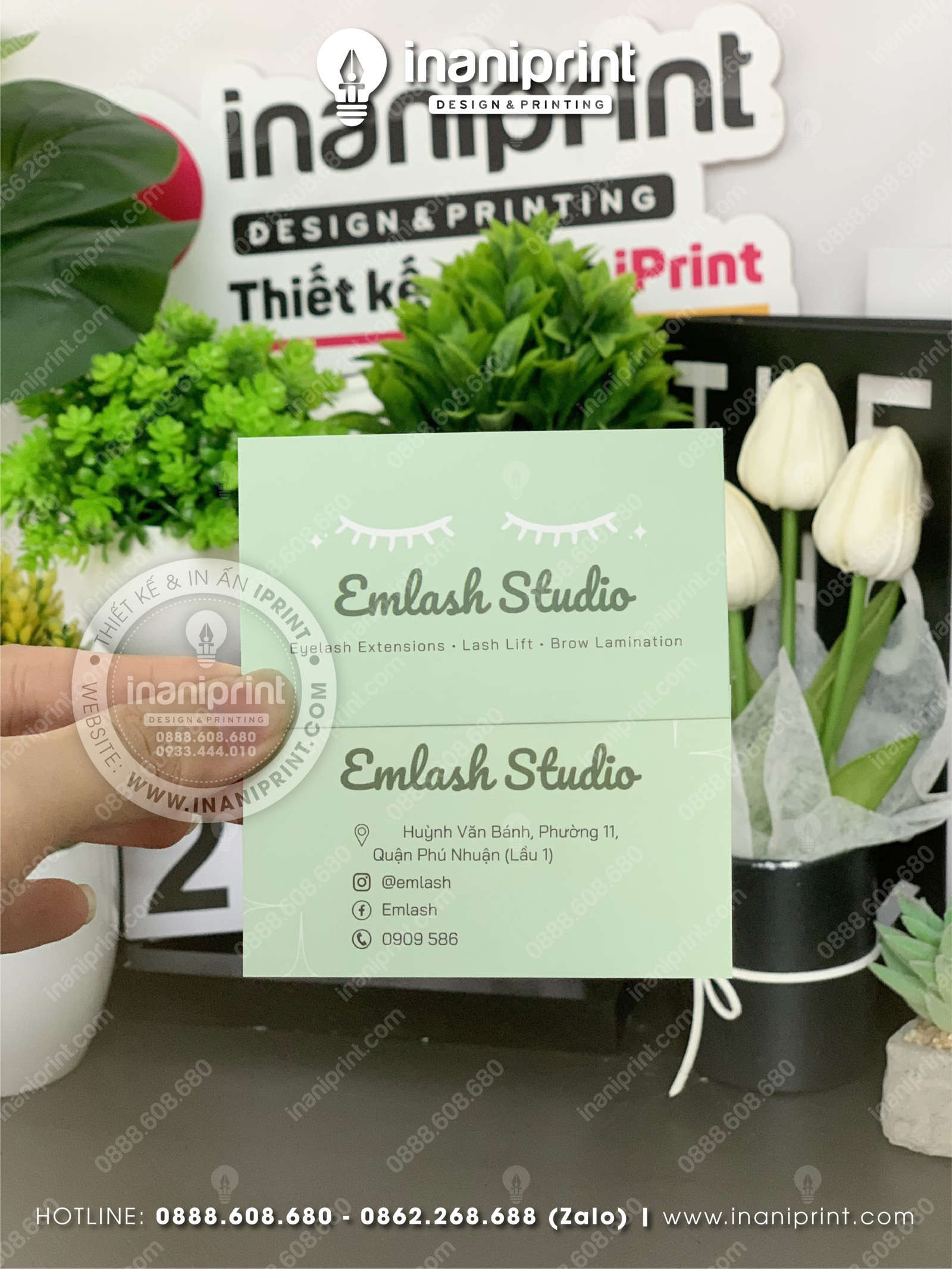 Mẫu Card Visit Tiệm Nails, Name Card Shop Nails, Danh Thiếp Tiệm Nails Đẹp Giá Rẻ
