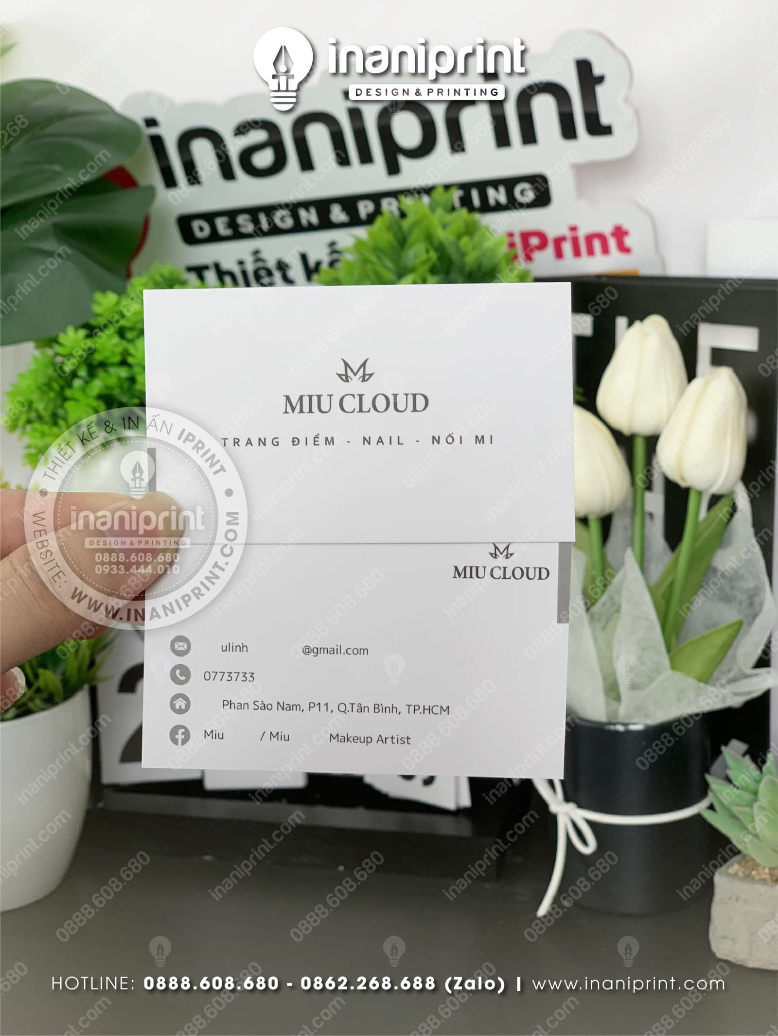 Mẫu Card Visit Tiệm Nails, Name Card Nails Spa, Danh Thiếp Tiệm Nails Đẹp Giá Rẻ