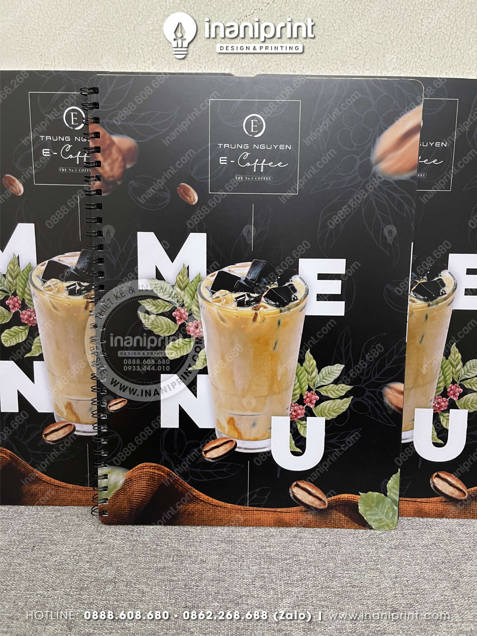 Mẫu Menu Nhựa Quán Cà Phê, Bảng Giá Nhựa Quán Cà Phê, Thực Đơn Tiệm Cà Phê Đẹp Giá Rẻ