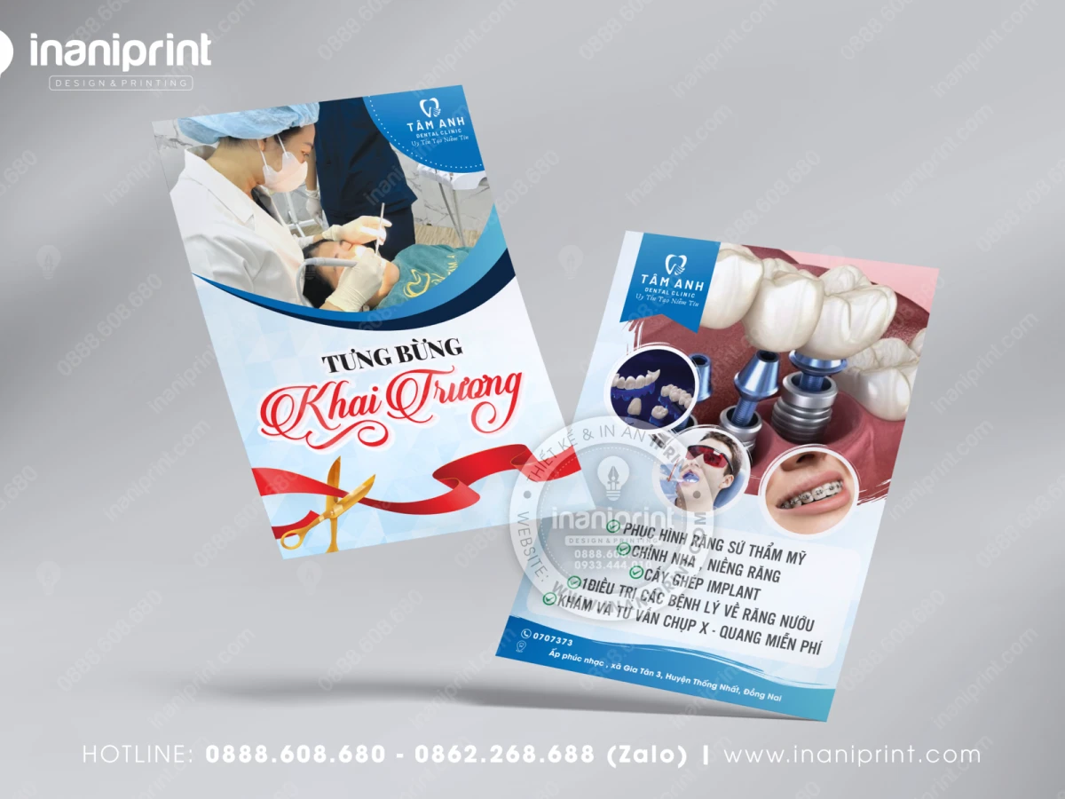 mẫu card visit nha khoa