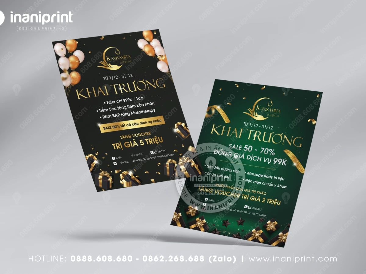 mẫu tờ rơi spa
