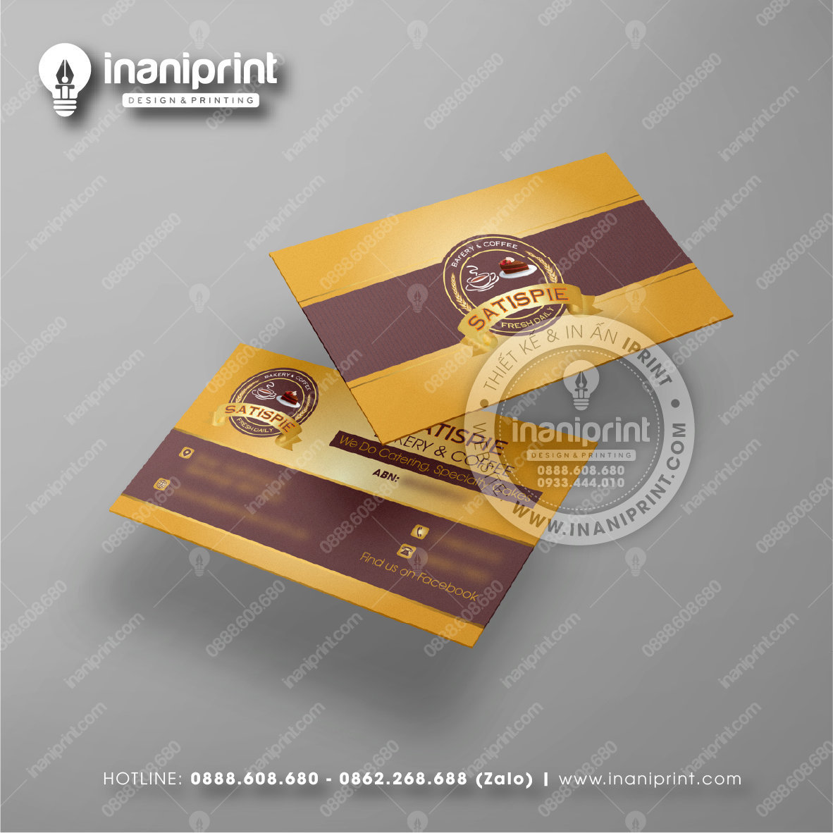 Mẫu Card Visit Tiệm Bánh, Name Card Shop Bánh, Danh Thiếp Tiệm Bánh Đẹp Giá Rẻ