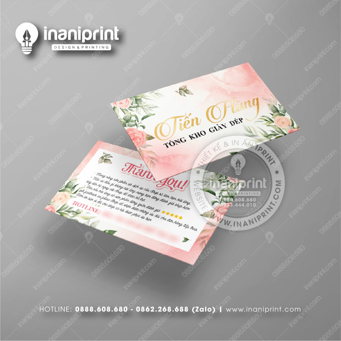 Mẫu Card Visit Shop Giày Dép, Name Card Tiệm Giày Dép, Danh Thiếp Shop Giày Dép Đẹp Giá Rẻ