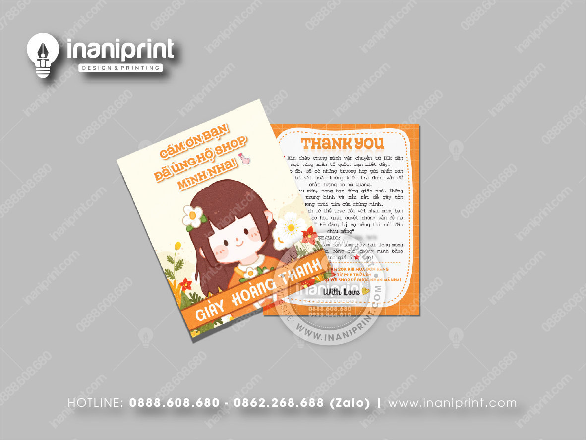 Mẫu Card Visit Shop Giày Dép, Name Card Tiệm Giày Dép, Danh Thiếp Shop Giày Dép Đẹp Giá Rẻ