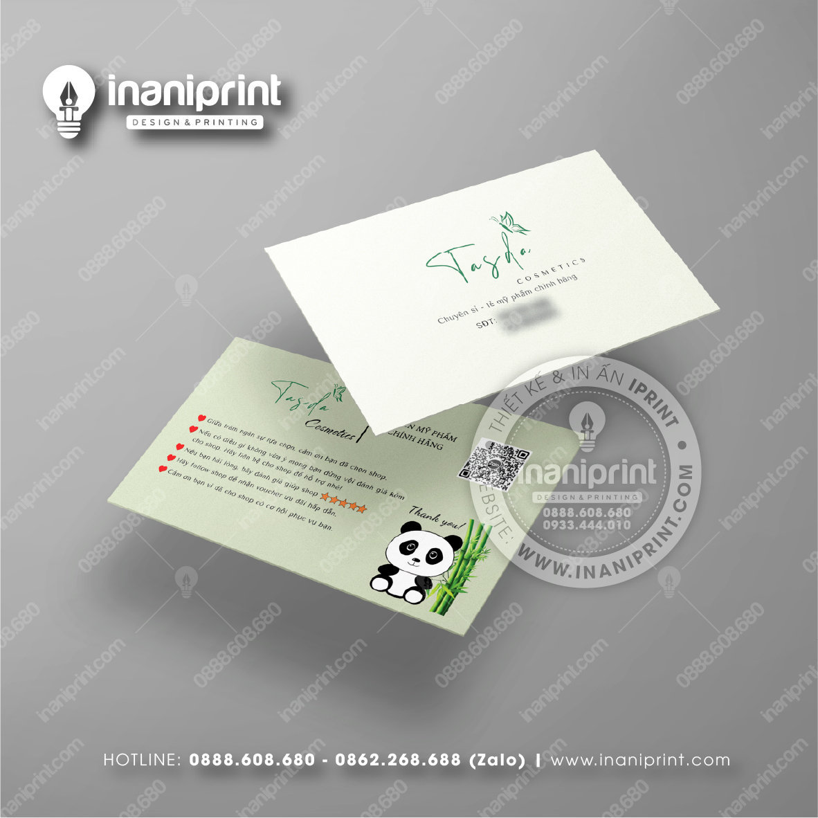 Mẫu Card Visit Shop Mỹ Phẩm, Name Card Tiệm Mỹ Phẩm, Danh Thiếp Shop Mỹ Phẩm Đẹp Giá Rẻ