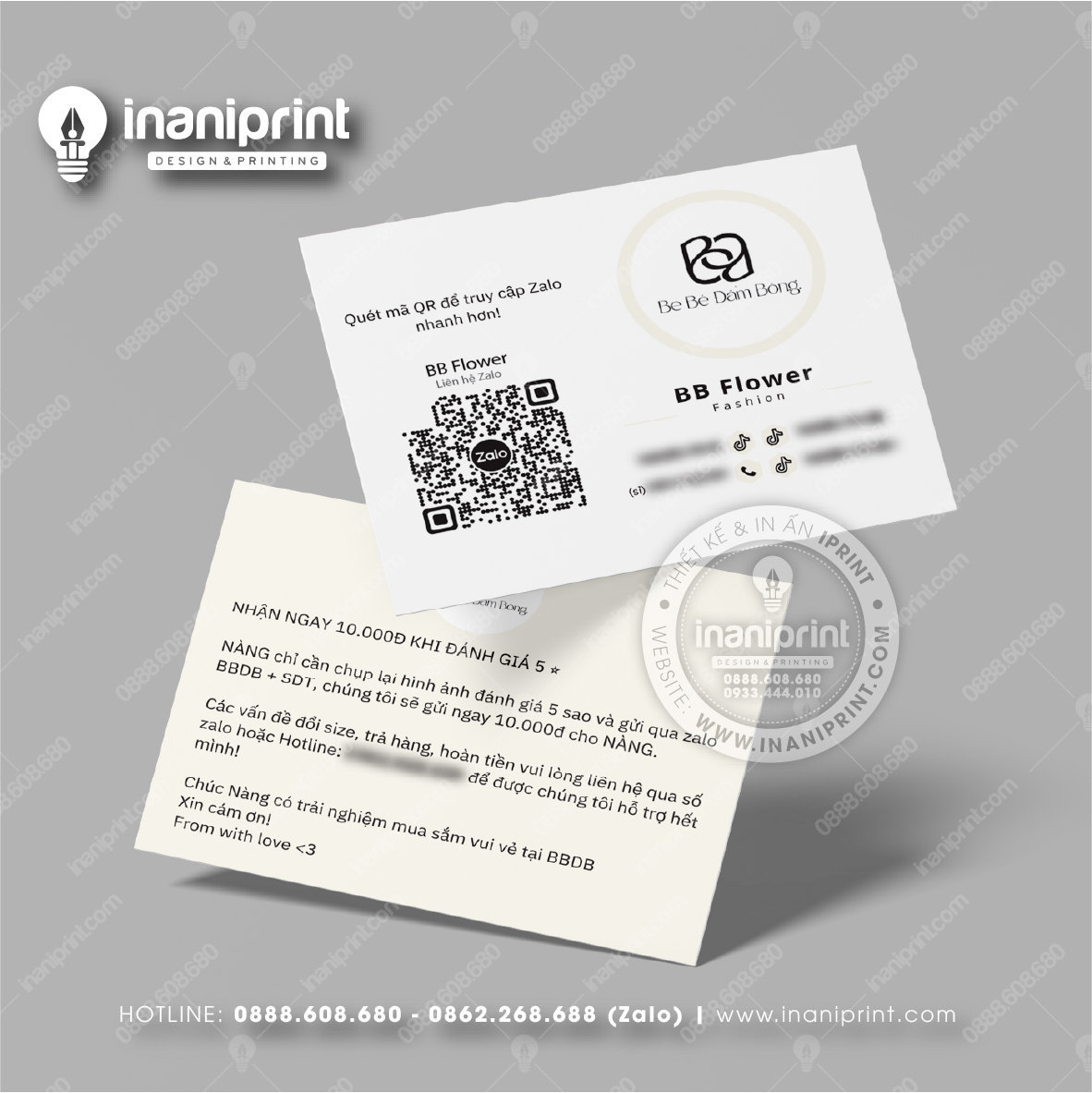 Mẫu Card Visit Shop Quần Áo, Name Card Tiệm Quần Áo, Danh Thiếp Shop Thời Trang Đẹp Giá Rẻ