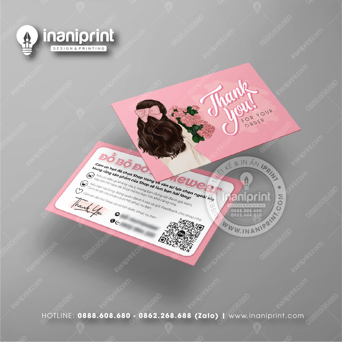 Mẫu Card Visit Shop Quần Áo, Name Card Tiệm Quần Áo, Danh Thiếp Shop Thời Trang Đẹp Giá Rẻ
