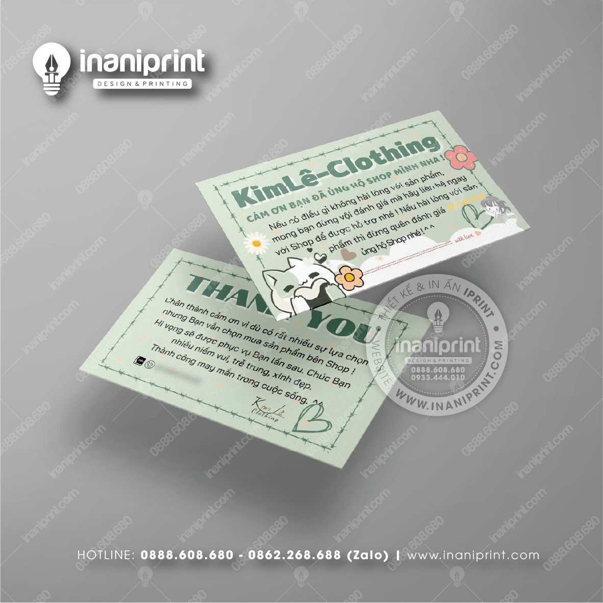 Mẫu Card Visit Shop Quần Áo, Name Card Tiệm Quần Áo, Danh Thiếp Shop Thời Trang Đẹp Giá Rẻ