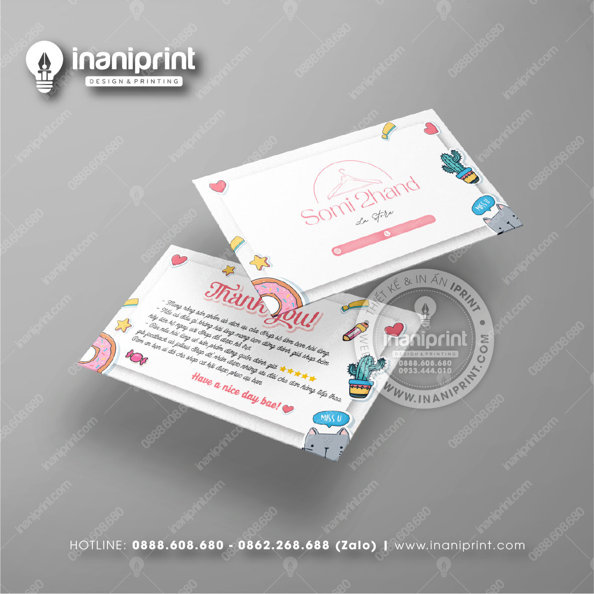 Mẫu Card Visit Shop Quần Áo, Name Card Tiệm Quần Áo, Danh Thiếp Shop Thời Trang Đẹp Giá Rẻ
