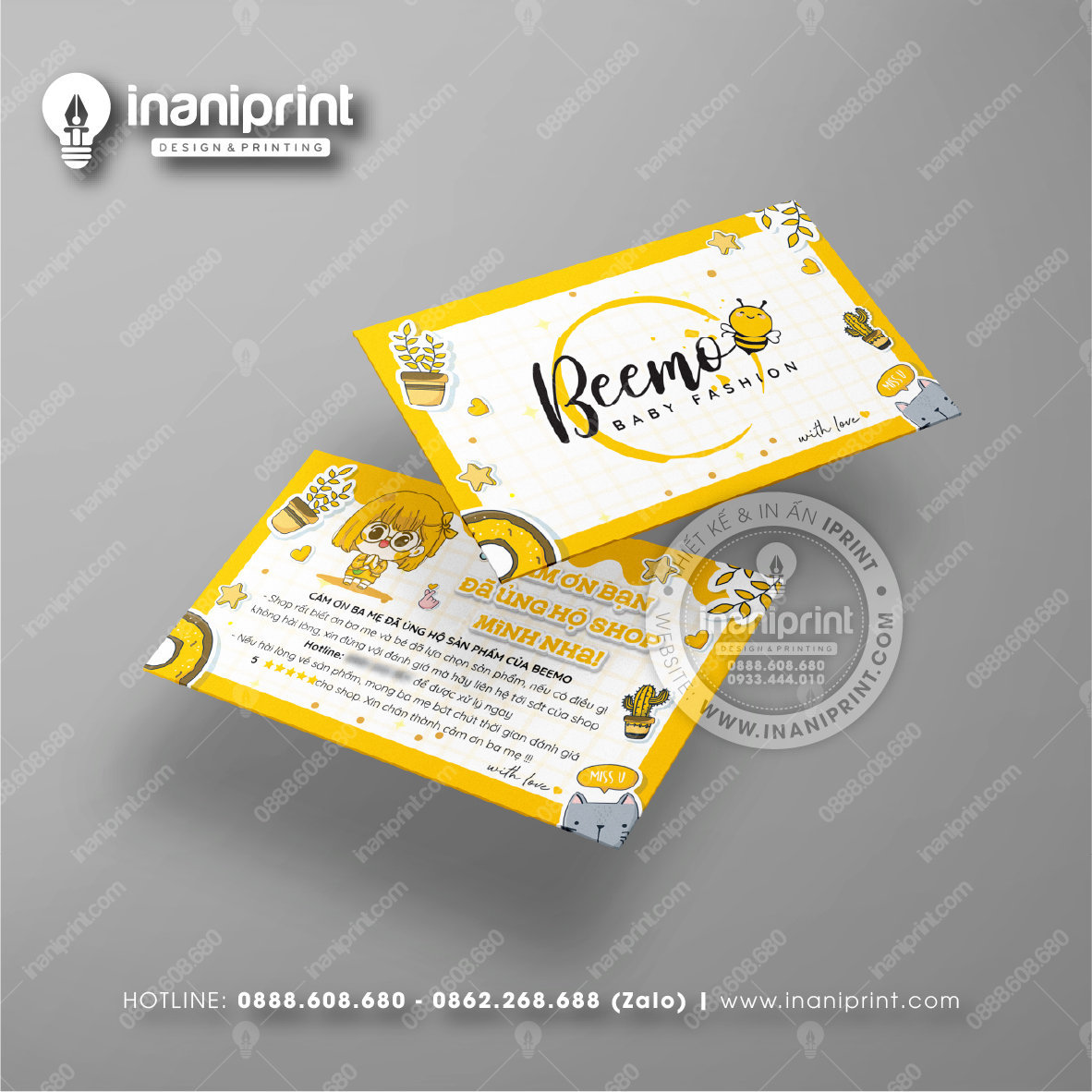 Mẫu Card Visit Shop Quần Áo, Name Card Tiệm Quần Áo, Danh Thiếp Shop Thời Trang Đẹp Giá Rẻ