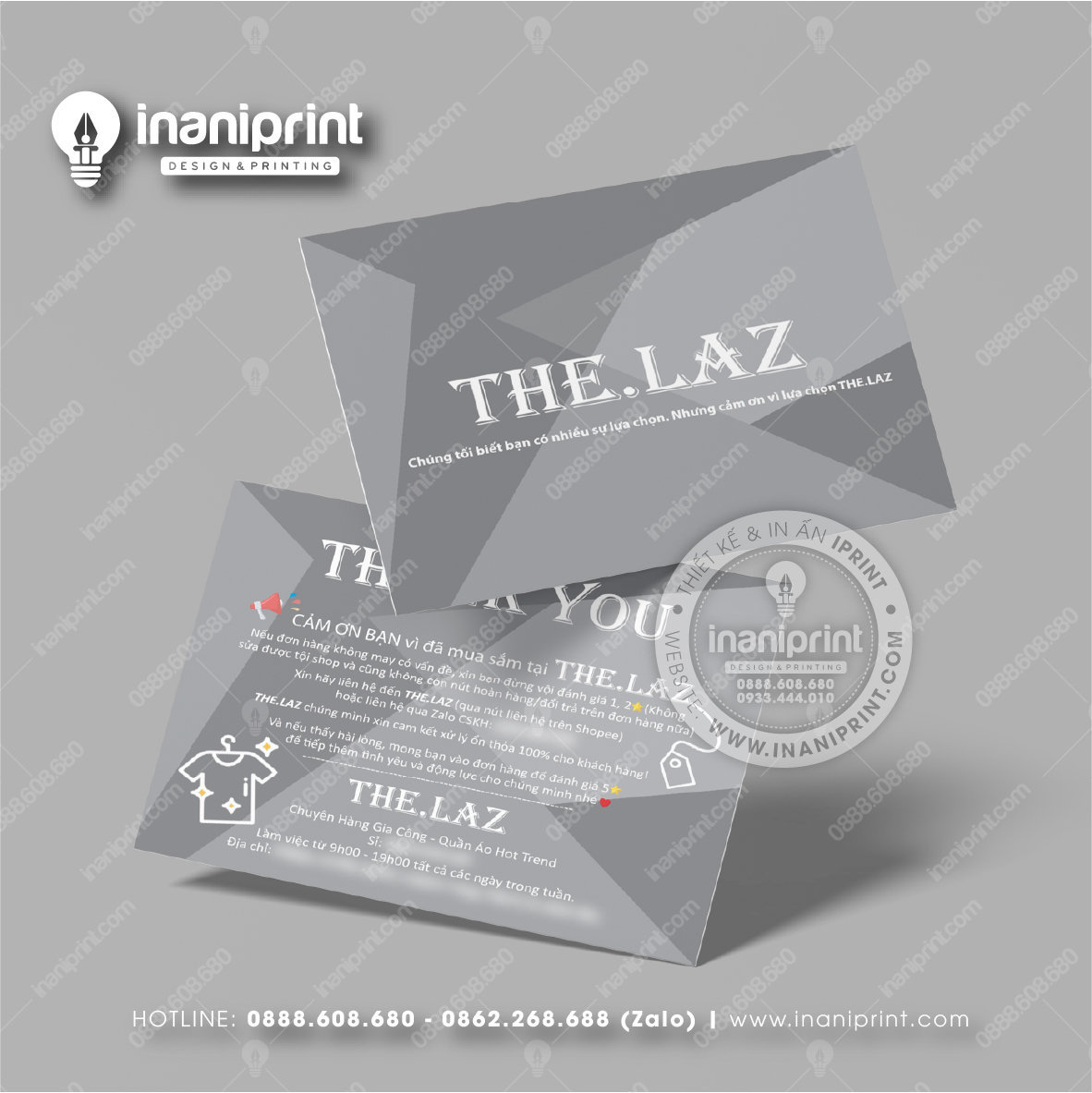 Mẫu Card Visit Shop Quần Áo, Name Card Tiệm Quần Áo, Danh Thiếp Shop Thời Trang Đẹp Giá Rẻ