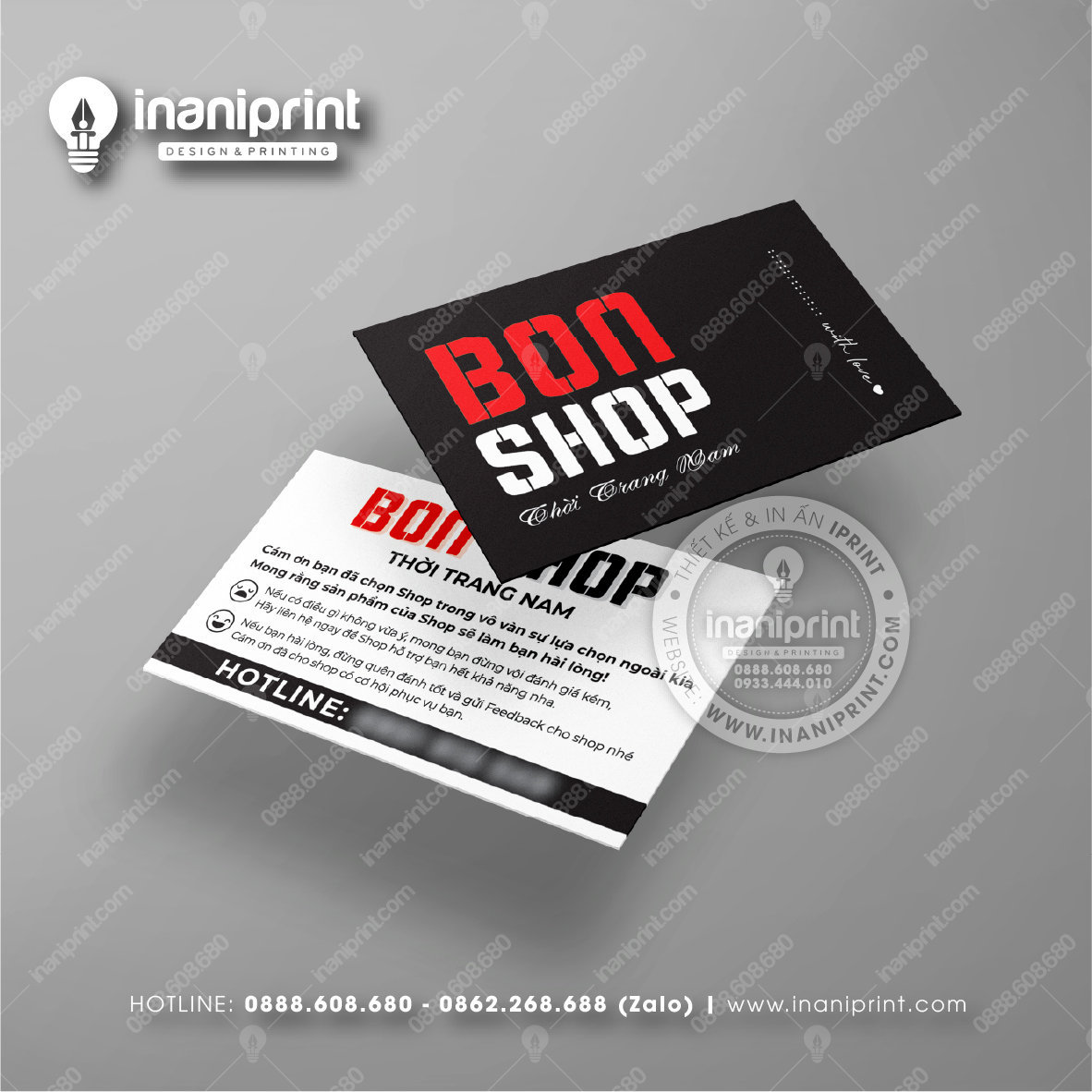 Mẫu Card Visit Shop Quần Áo, Name Card Tiệm Quần Áo, Danh Thiếp Shop Thời Trang Đẹp Giá Rẻ