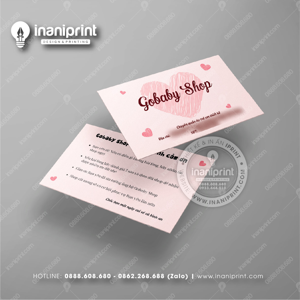 Mẫu Card Visit Shop Quần Áo, Name Card Tiệm Quần Áo, Danh Thiếp Shop Thời Trang Đẹp Giá Rẻ
