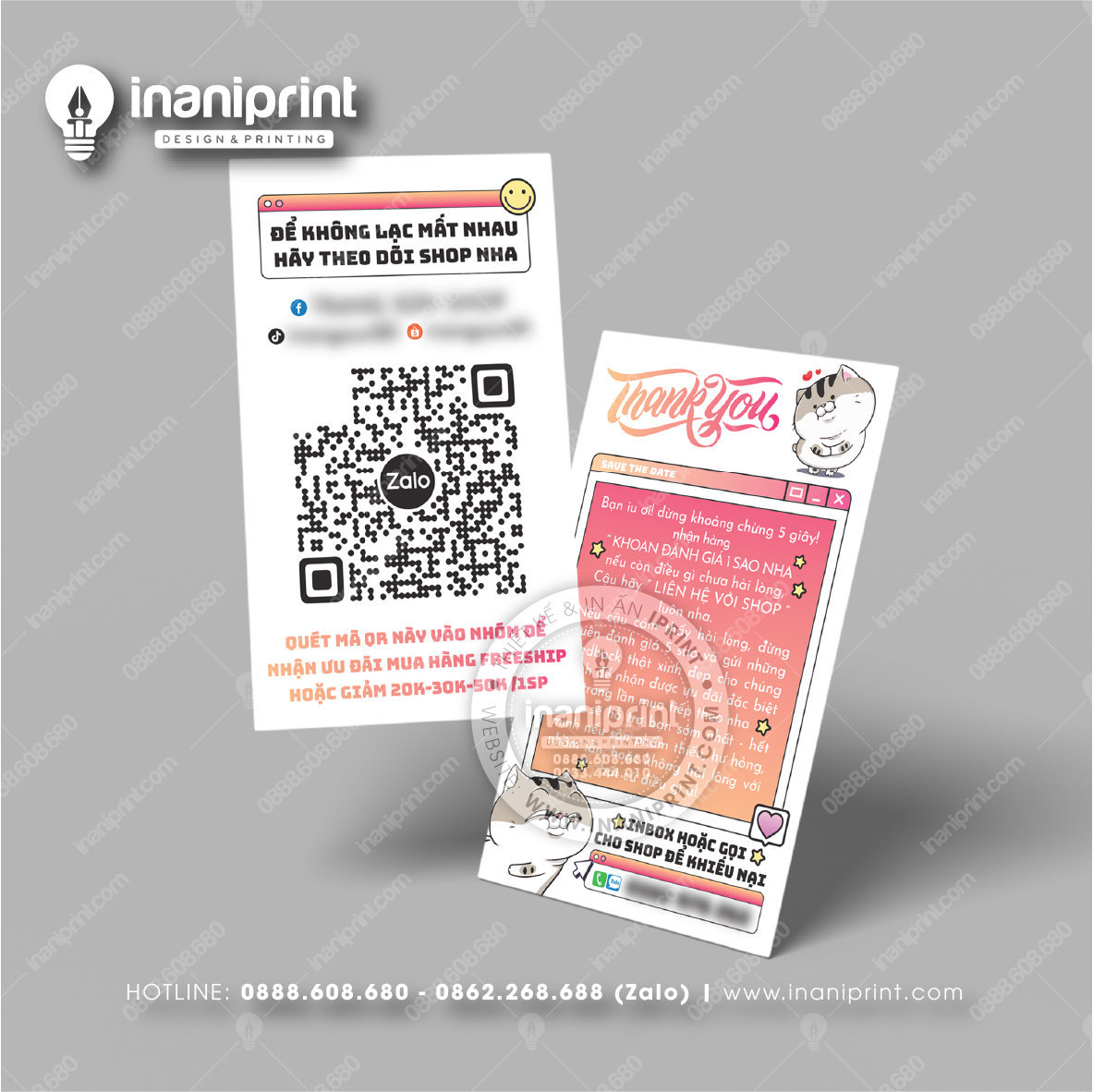 Mẫu Card Visit Shop Quần Áo, Name Card Tiệm Quần Áo, Danh Thiếp Shop Thời Trang Đẹp Giá Rẻ