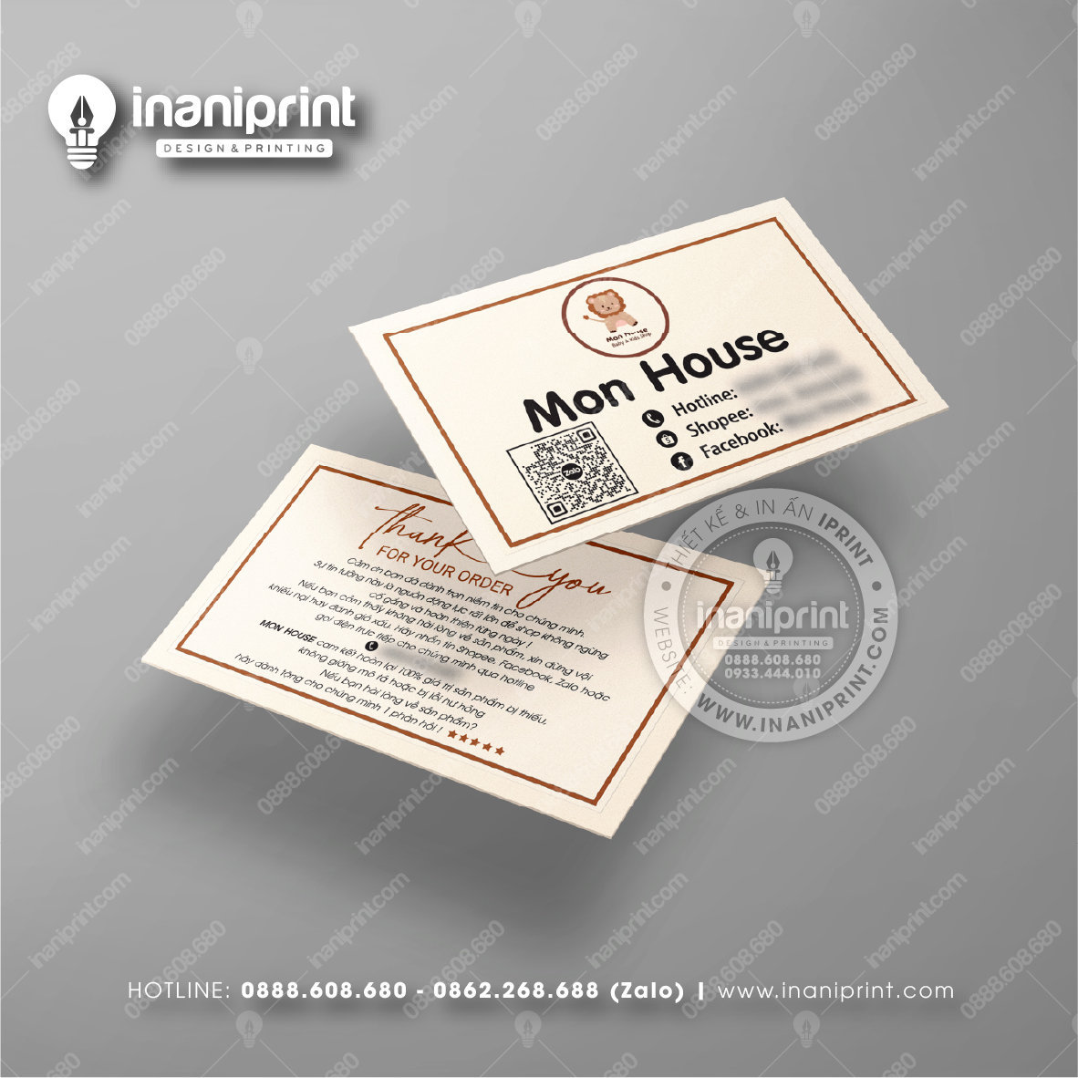 Mẫu Card Visit Shop Quần Áo, Name Card Tiệm Quần Áo, Danh Thiếp Shop Thời Trang Đẹp Giá Rẻ