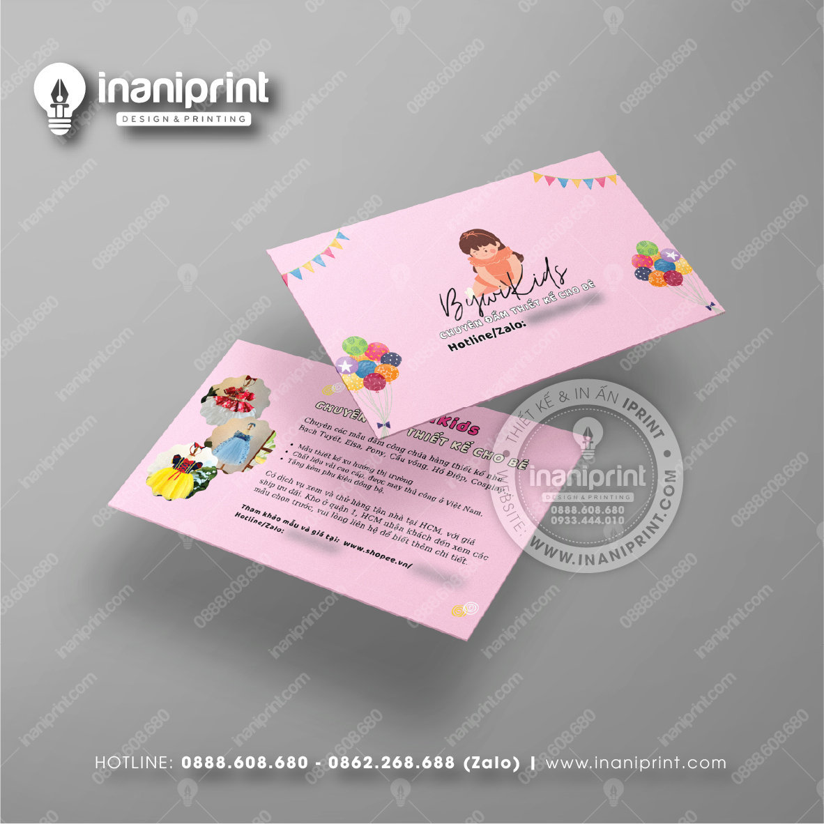 Mẫu Card Visit Shop Quần Áo, Name Card Tiệm Quần Áo, Danh Thiếp Shop Thời Trang Đẹp Giá Rẻ