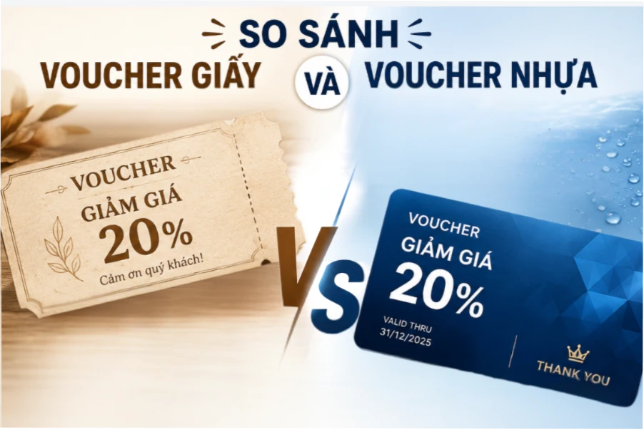 So Sánh Chi Tiết Voucher Giấy Và Voucher Nhựa